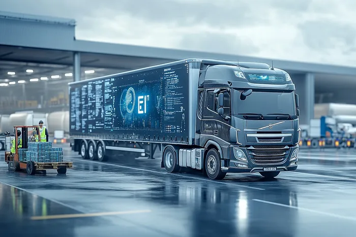 Ciężarówka przy rampie