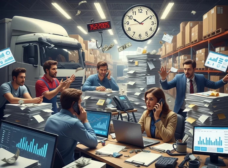 Chaos w biurze spedycyjnym i magazynie rozwiązany przez system Linkway TMS oraz Studio WMS.net.